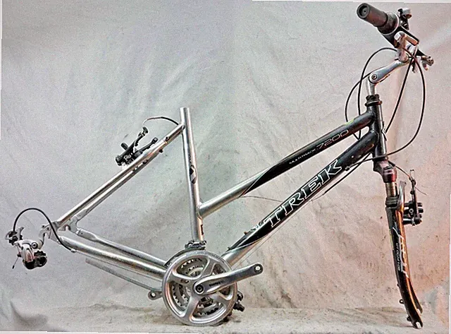 2005 Trek Multitrack 7200 Hybrid Bike Frame Set 20" Large Front Suspension MTB!