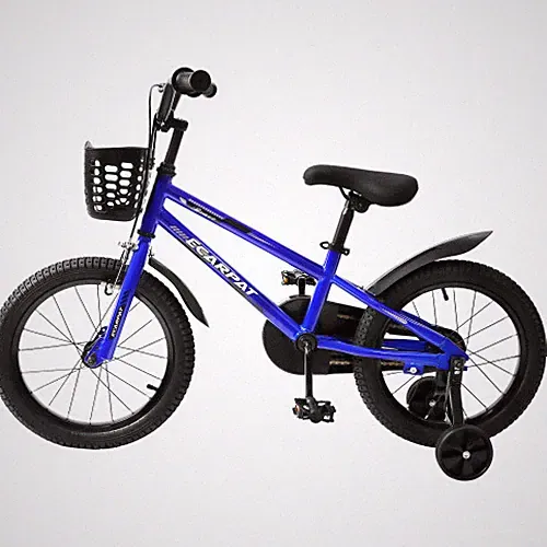 2024 16'' Kids Bike Bicycle Boys GirlsTraining Wheels Bell Basket Fender Gift