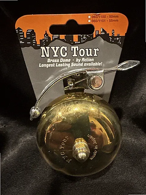 ACTION BICYCLE [9882] NYC TOUR BRASS BELL QUALITY LOUD LONG RING SOUND
