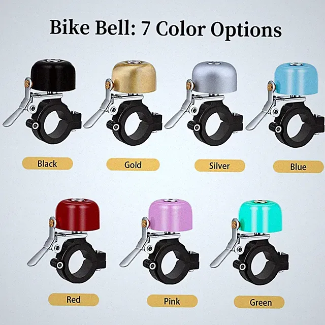 All-Metal Bicycle Bell with Clear Ringtone