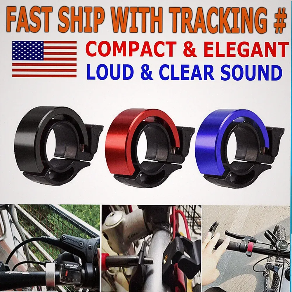 ALUMINUM BIKE BELL mountain road bicycle sound handlebar alarm ring frame safety