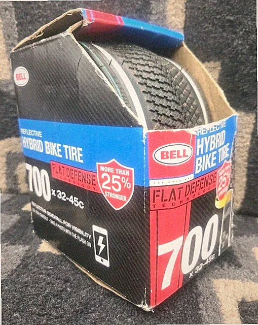 BELL BICYCLE REFLECTIVE HYBRID TIRE FLAT DEFENSE TIRE 700 X 32-45C BB102