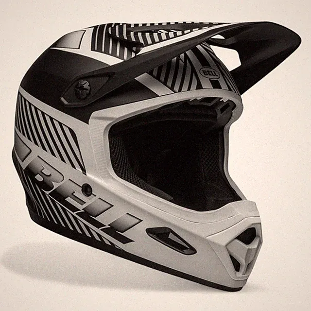 Bell Bike Transfer Matte Black/White Large -Fully Functional