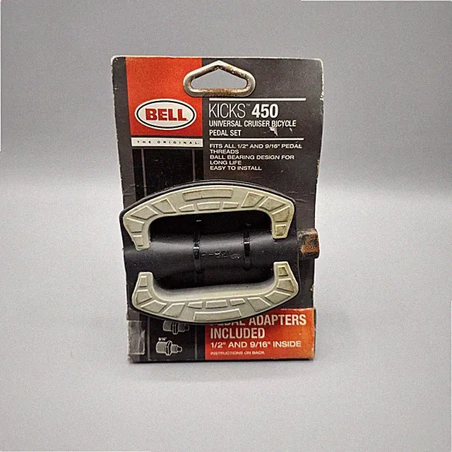 Bell Kicks 450 Universal Cruiser Bike Pedal Set Adapters Included 1/2" & 9/16"