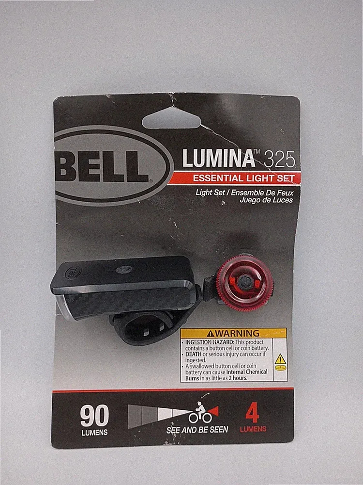 Bell LUMINA 325 LED 90-Lumens Essential Light Set Bicycle Head Tail Light