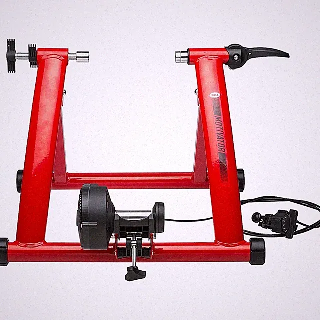 Bell Motivator Bicycle Trainer. Foldable Red Indoor Cycling Adult