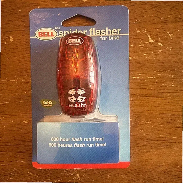 Bell Spider Flasher Bicycle Tail Light Red Flashing Water Resistant