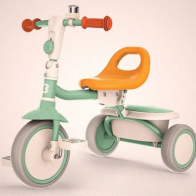 Besrey Toddler Tricycle for Girls and Boys with Bell,Kids Trike Bicycles,Green