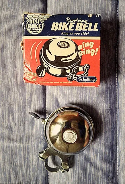 Best Bike Schylling Bike Bell Revolving Bell Chrome Plated Metal Retro Style NIB