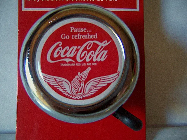 BICYCLE BELL COCA COLA BELL CHROME BEACH CRUISER LOWRIDER BMX MTB ROAD CYCLING