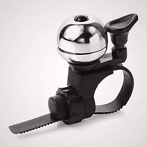 Classic Bike Bell, Adjustable Bicycle Bell Fits Any Bike Handlebar, silver