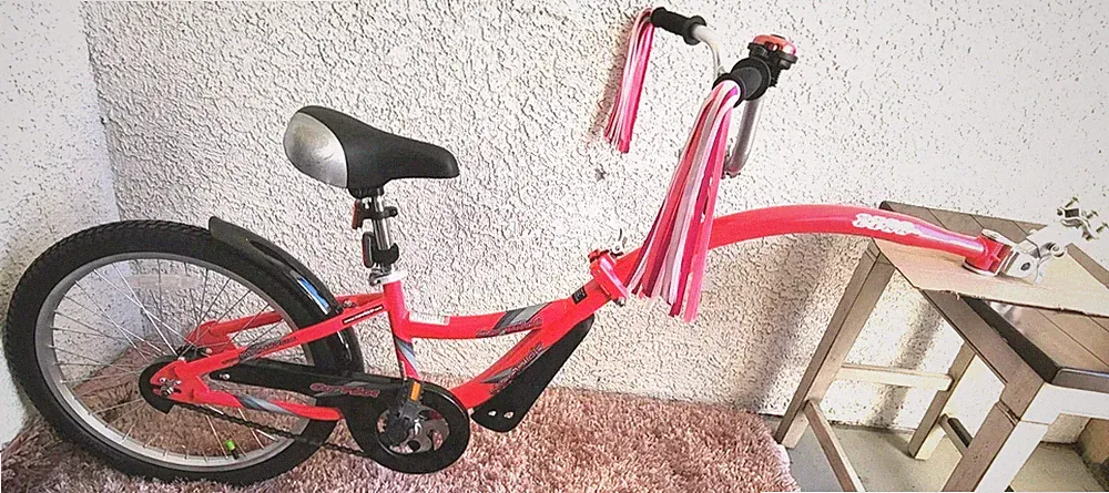Co-Pilot WeeRide Folding Tag Along Bike Attachment 20” Child Kids Tandem Trailer