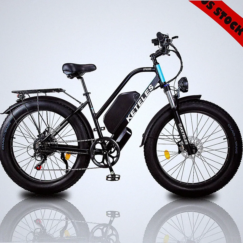 32MPH Peak 2000W 48V 23AH Battery Electric Bicycle for Adults 26" Fat Tire US