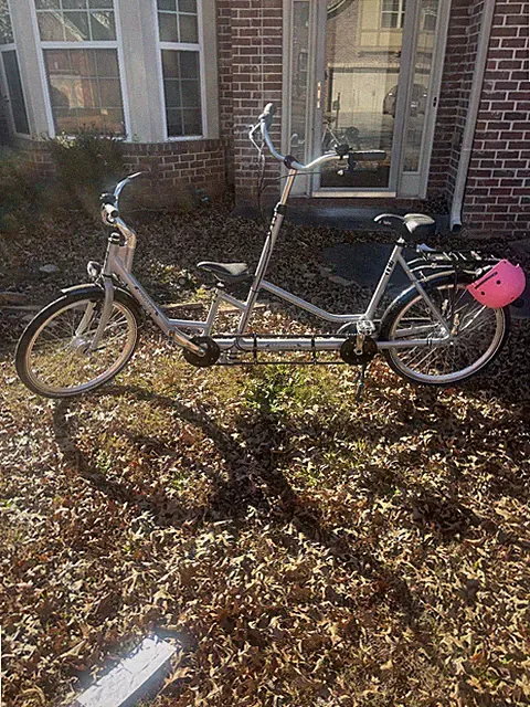 Rare German Pfautec tandem bike!!!! For adults and youth to ride together!