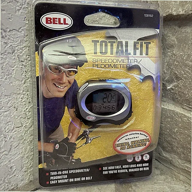Sealed Bell Total Fit Speedometer/Pedometer Bicycle Bike/Belt Mount vintage