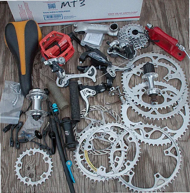 Vintage MTB3 Bike Shimano Derailleur Brakes Cassette Chainrings Mountain Bicycle