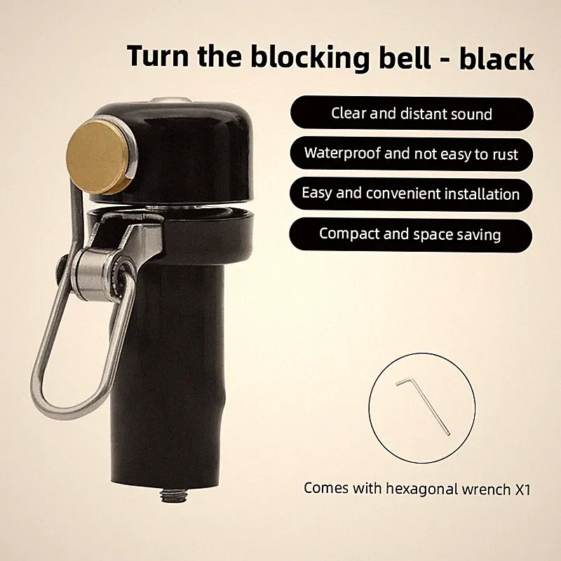 Waterproof Bicycle Bell 80dB Loud Ring Alarm for Road Bike Handlebar